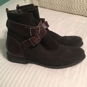 Suede booties